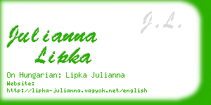 julianna lipka business card